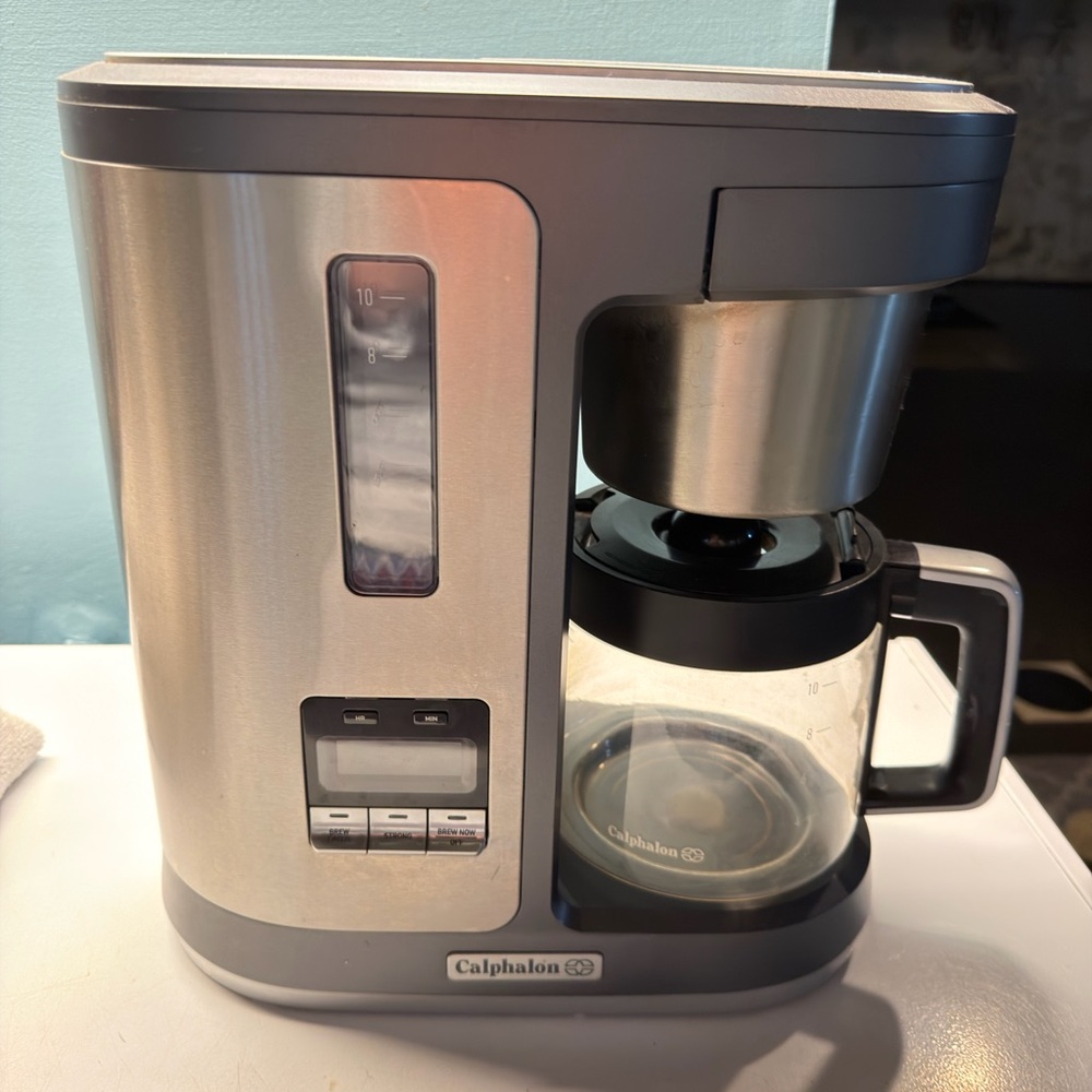 Calphalon Silver and Black Coffee Brewer